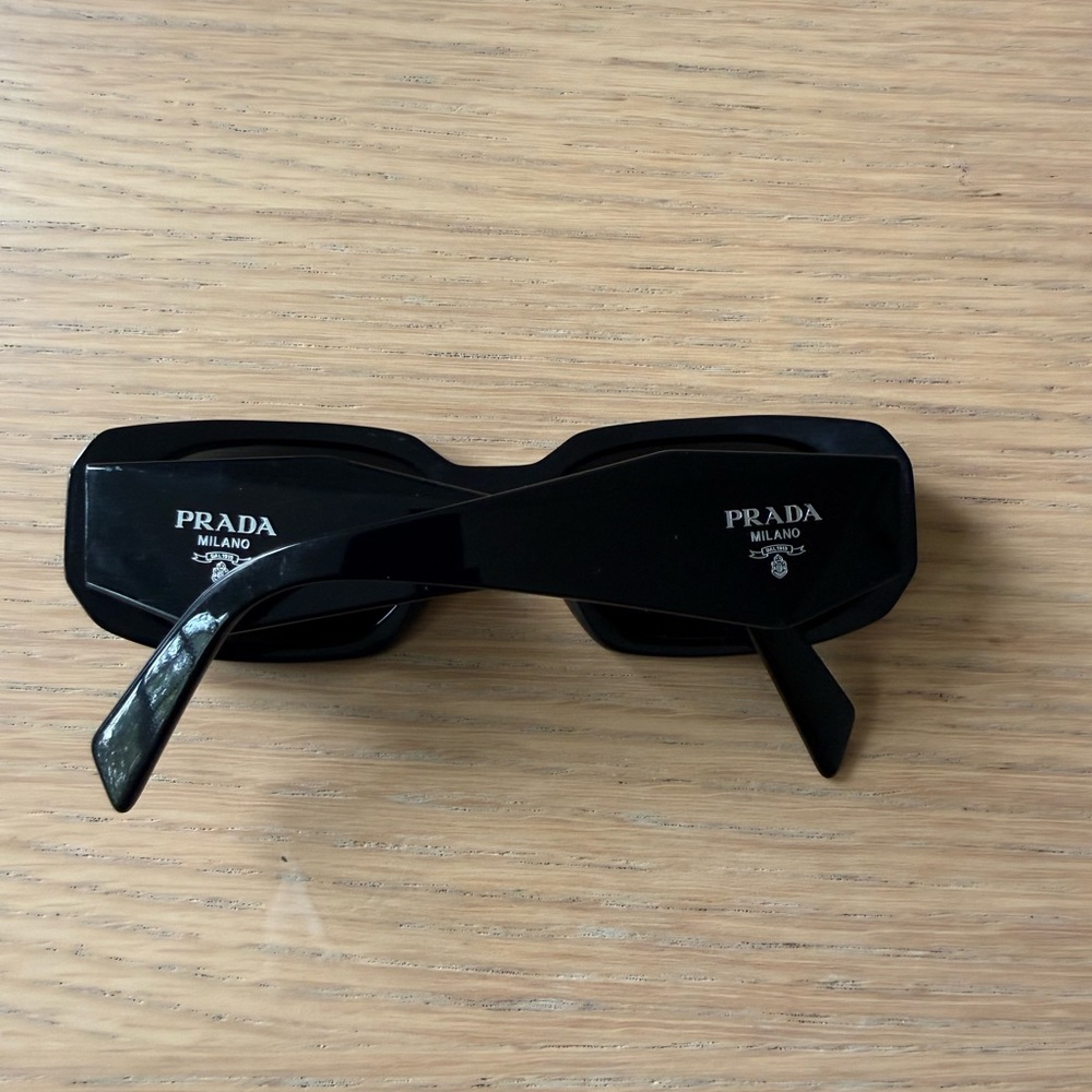 Prada Black Rectangular Sunglasses - image 2